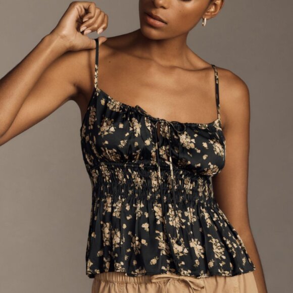 CIAO LUCIA PAVIO SHIRRED TOP - Medium - Picture 1 of 9
